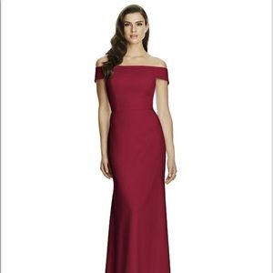 Dessy Collection Burgundy Dress